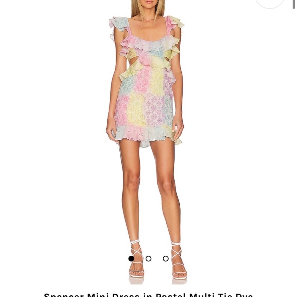 MAJORELLE Spencer Pastel Tie Dye Dress